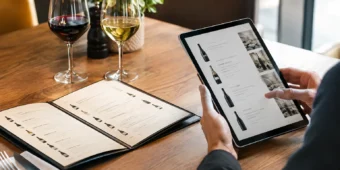 Carta vini digitale o cartacea per il locale