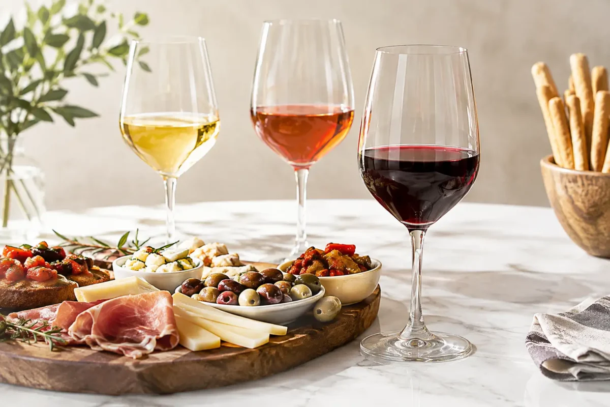Vini consigliati per aperitivo gourmet in carta