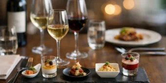 Etichette ideali per menu degustazione al ristorante