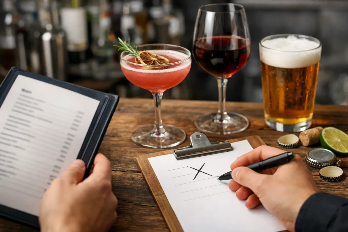 5 errori nella carta beverage di un locale