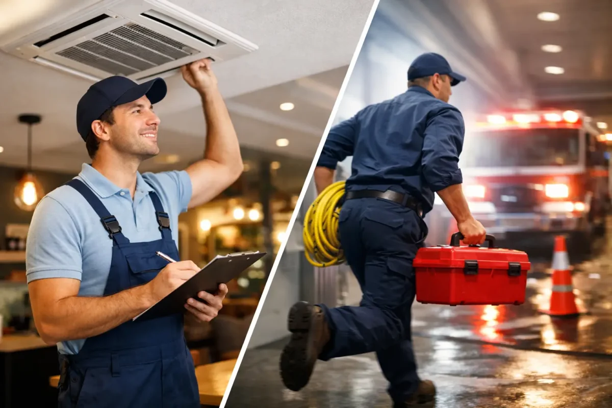 Servizio programmato o urgente per i locali